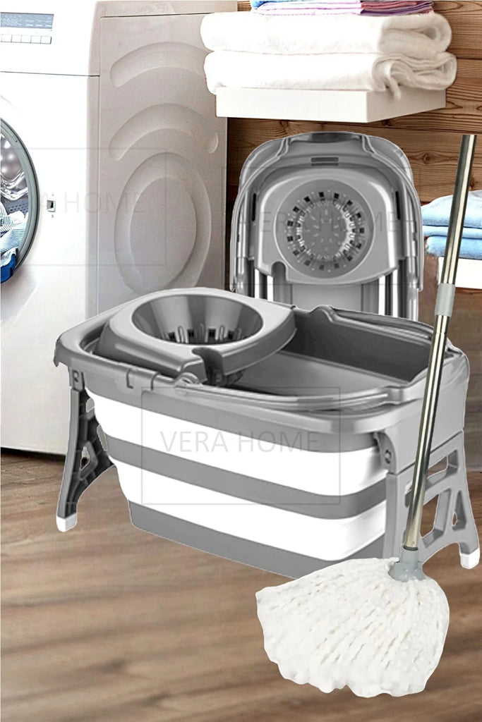 FOLDABLE CLEANING MOP BUCKET WITH STICK 20 LT – Go Turkey