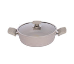 Luxurious Light Grey Granite Pot and 2 Pans