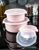Airtight Microwave-Safe Food Container Set of 3