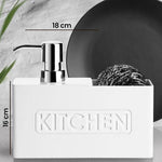 KITCHEN Soap Dispenser With Sponge Container Capacity