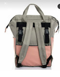 Baby Care Bag for Moms pink grey