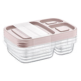 Meal Prep Containers 3 Compartment (Set of 3) BLUE