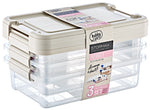 Easy Lock Airtight Rectangular Storage Container Set Of 3