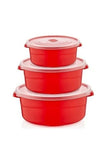 Airtight Microwave-Safe Food Container Set of 3