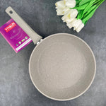 2 Light Grey Eco Granite Pans and Grater (Gift)